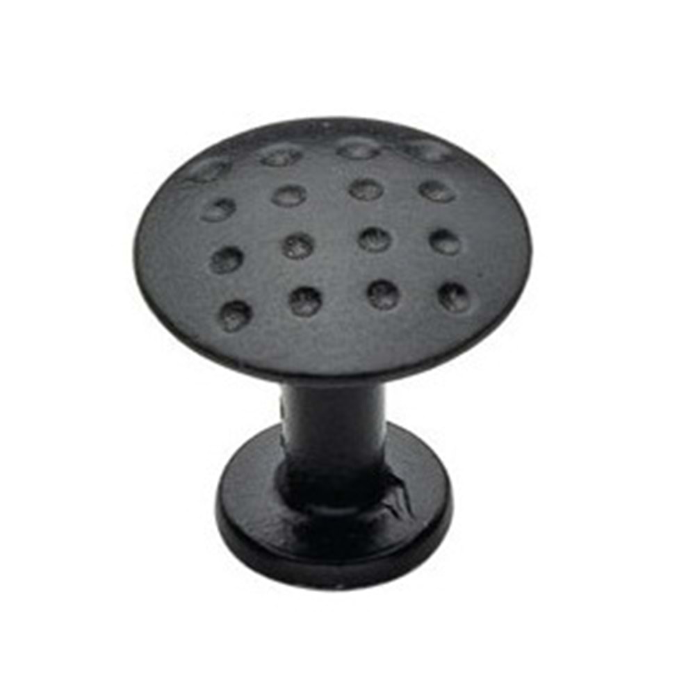 Özsan Noktalı Dolap Çekmece Düğmesi Kulp Siyah