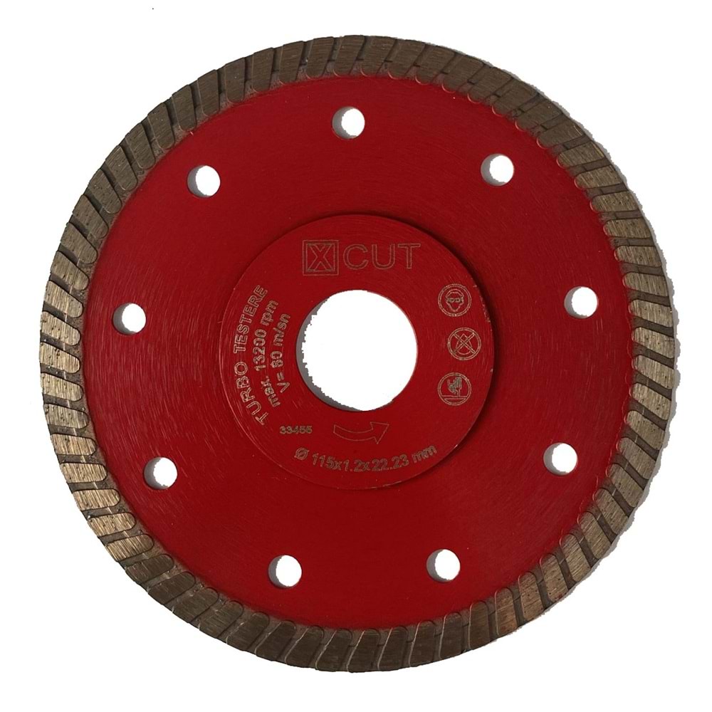 Kristal TX-Cut Turbo Elmas Hassas İnce Seramik Fayans Kesici 115mm