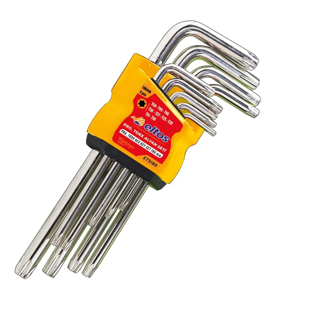 Eltos Profesyonel Torx Alyan Seti 180mm 9 lu