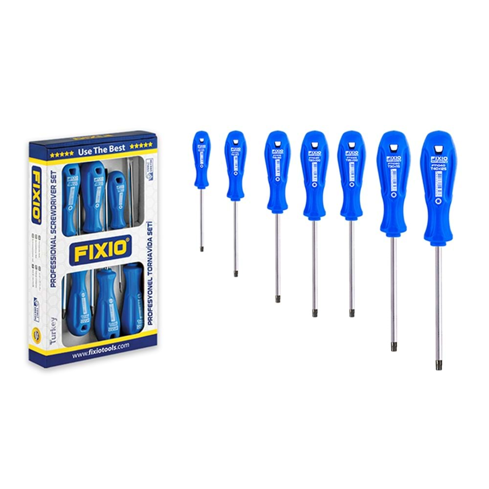 Fixio Torx Tornavida Takımı 7 Parça