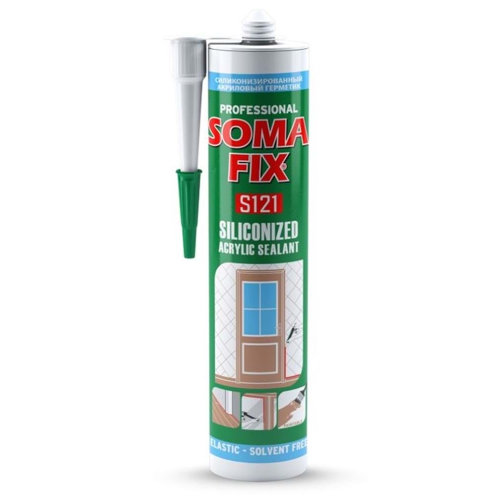 Somafix Silikonize Mastik Beyaz 500gr