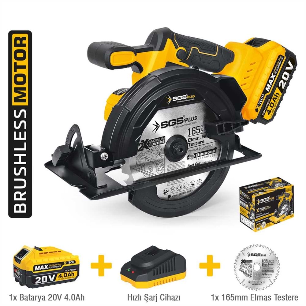 SGS Akülü Sunta Kesme Makinesi 165mm
