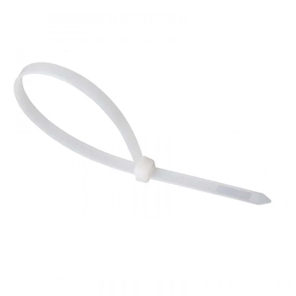 Hırsan Cırt Kelepçe Kablo Bağı Beyaz 8x550mm 100 Ad