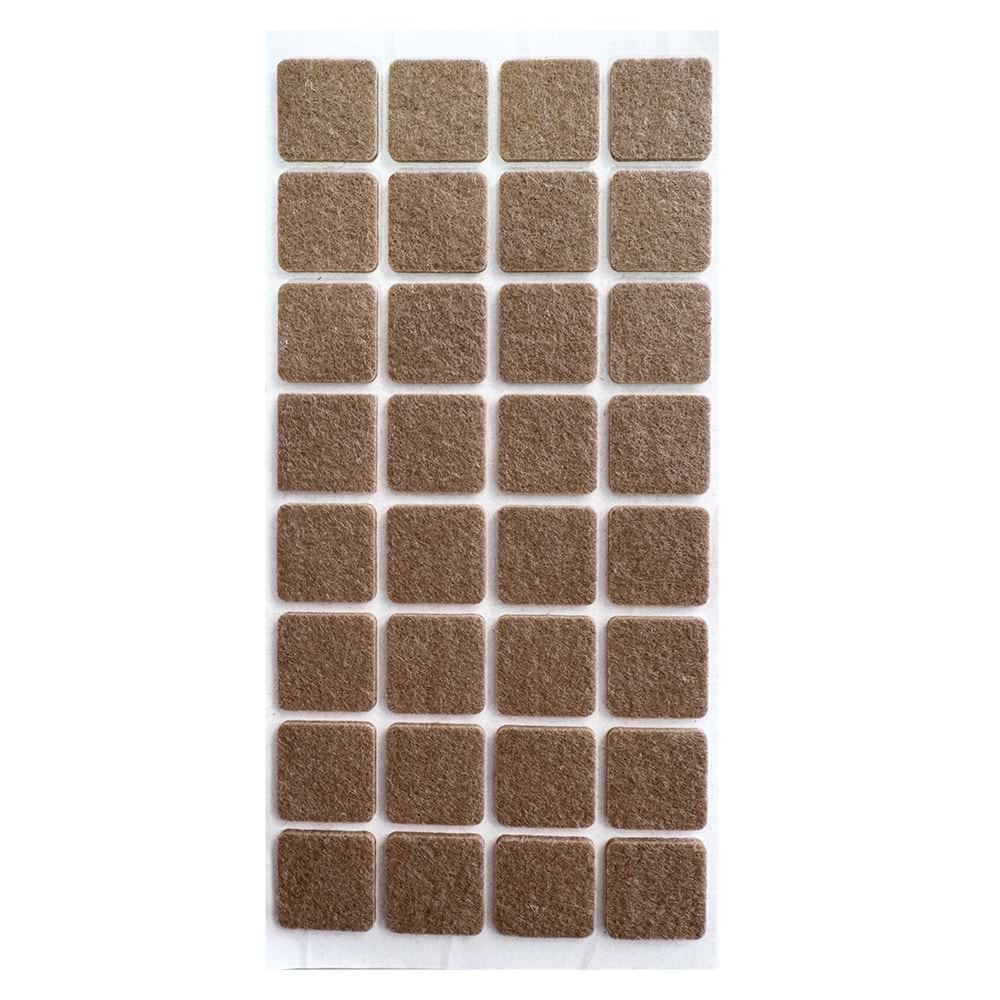 Hırsan Zemin Koruyucu Yapışkanlı Keçe 25x25mm Kare