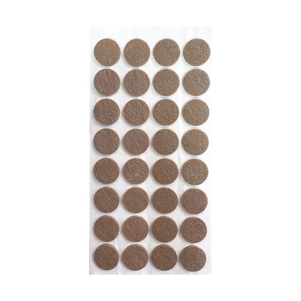 Hırsan Zemin Koruyucu Yapışkanlı Keçe 24x24mm Yuvarlak
