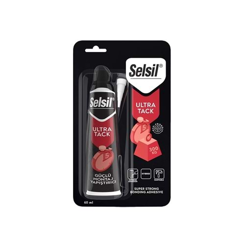 Selsil Ultra Tack Hibrid Korniş Yapıştırıcı Beyaz Tüp 60 ml