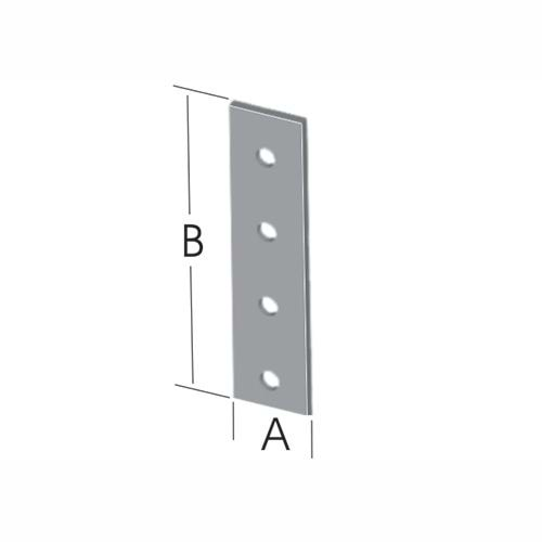 Düz Bağlantı Sac Gönye 20x120mm