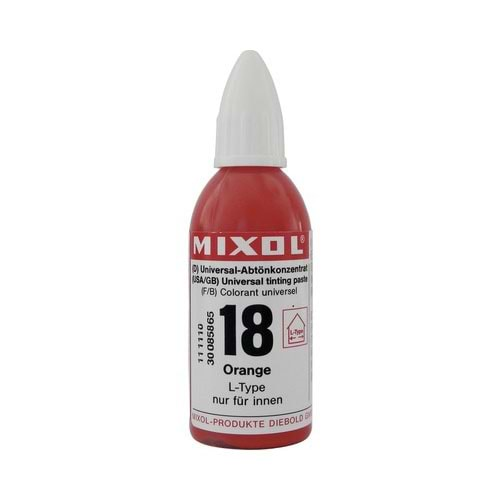 Mixol Renk Tüpü Turuncu No:18 - 20ml