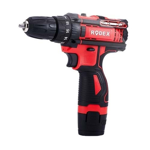 Rodex Tek Akülü Şarjlı Vidalama Matkap 12V 1.5Ah