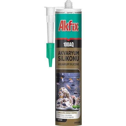 Akfix 100AQ Akvaryum Silikonu Şeffaf 280ml