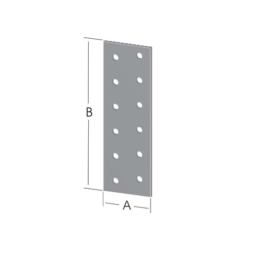 Hırsan Düz Bağlantı Sac Gönye 40x80mm