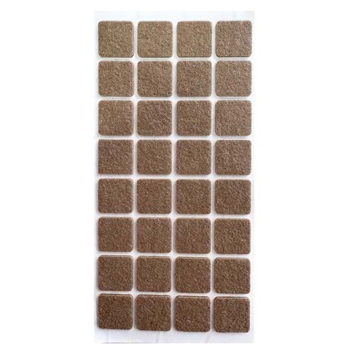Hırsan Zemin Koruyucu Yapışkanlı Keçe 25x25mm Kare