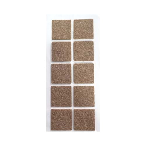 Hırsan Zemin Koruyucu Yapışkanlı Keçe 40x40mm Kare