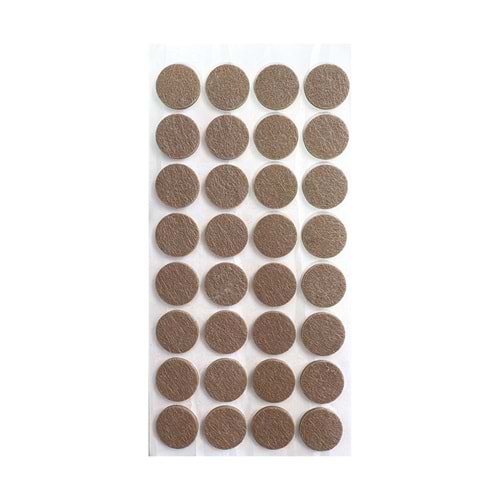 Hırsan Zemin Koruyucu Yapışkanlı Keçe 24x24mm Yuvarlak