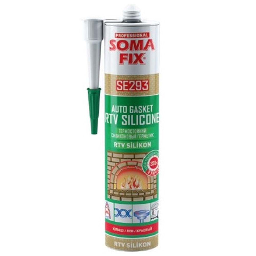 Somafix Rtv Silikon Sıvı Conta Kırmızı 280gr