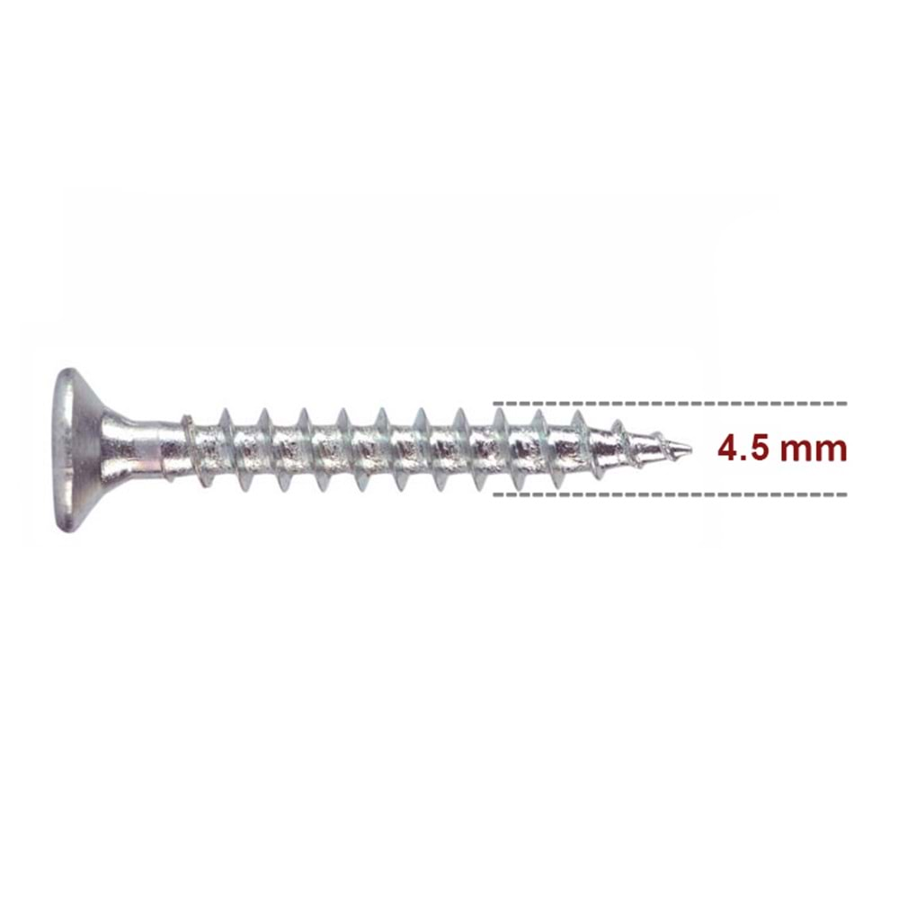 Hırsan Sunta Vidası 4.5mm